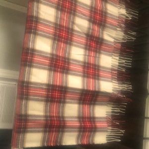 Vero Moda Plaid Fringed Scarf EUC